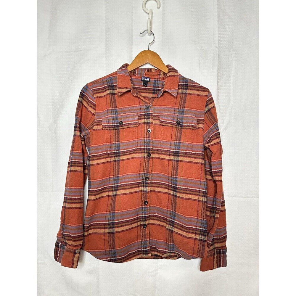 Patagonia 100% Cotton Small Fjord Flannel Womens Long Sleeve Button Up Shirt